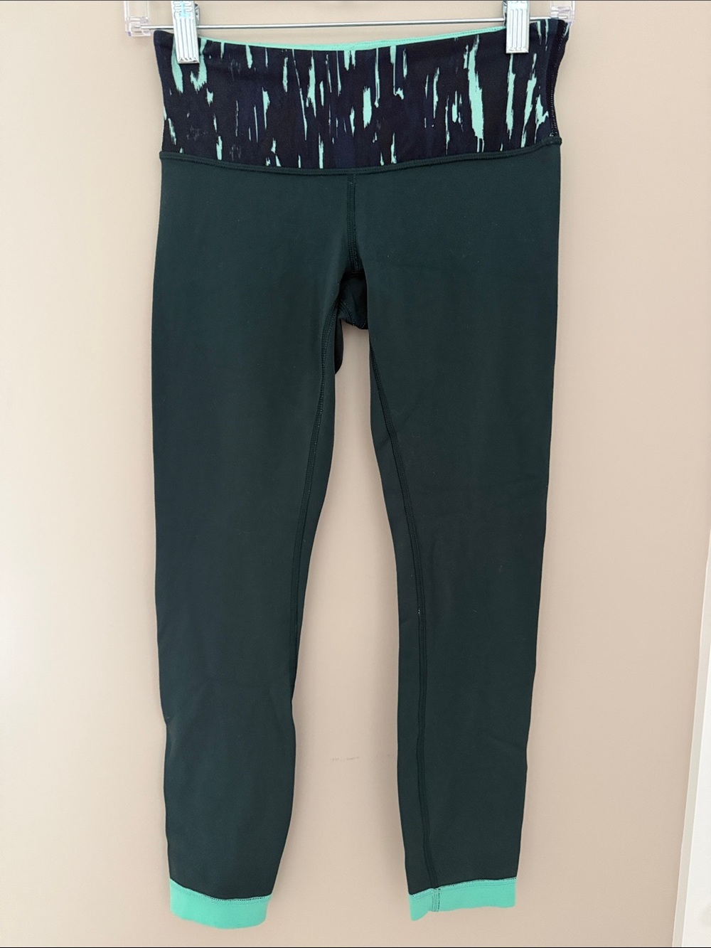 Lululemon Leggings Green Dark Fuel/Menthol